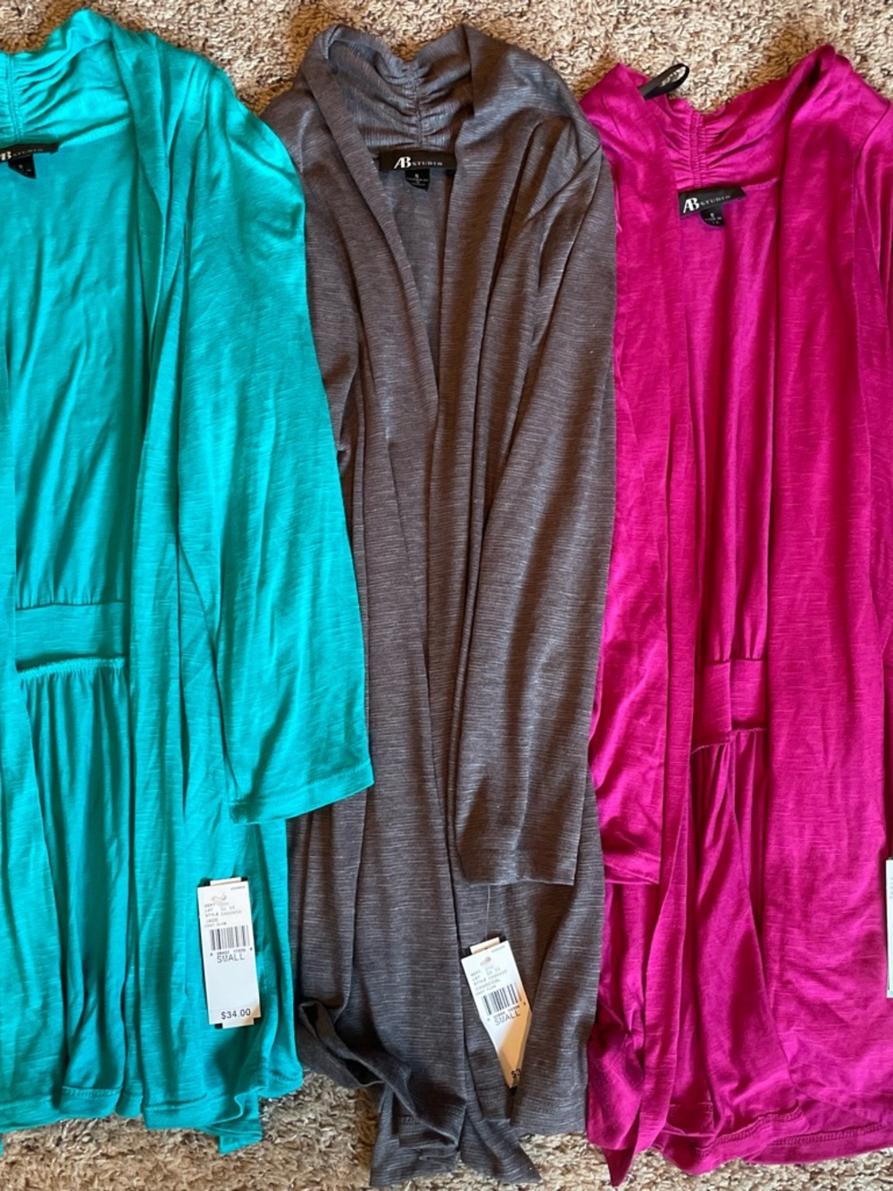 NWT AB Studio Small Cardigan Bundle | 3 pieces total